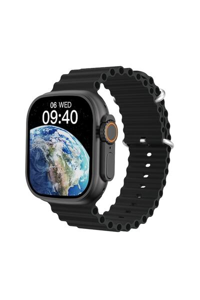 Genel Markalar Microwear W68 +Plus 49 MM Akıllı Saat (İthalatçı Garantili) Siyah