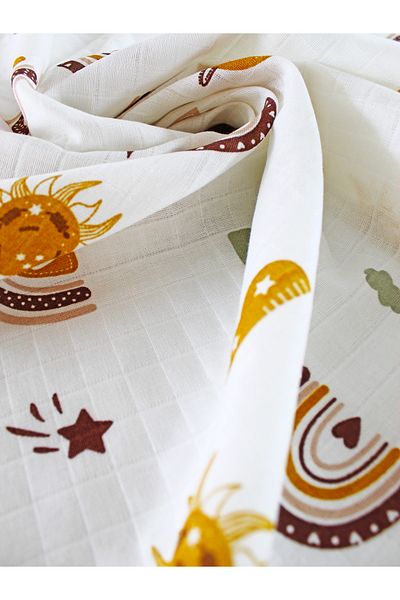 femmstore 90x90 Cm Organic Space - Multi-Purpose Muslin Blanket