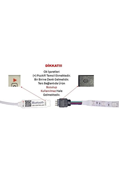 tawitec Bluetooth Rgb Şerit Led Kontrol Modül Cihazı Telefon Üzerinnden Kontrol