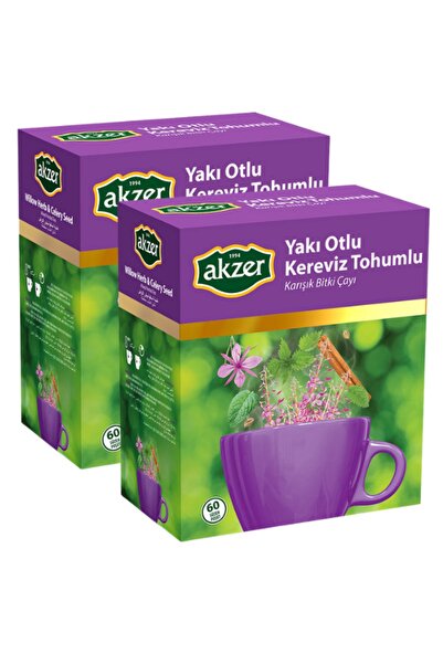 Akzer Yakı Otlu Kereviz Tohumlu Karışık Bitki Çayı (2 Paket) (180 G - 120'li ...