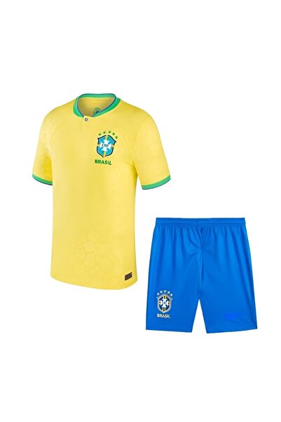 Seka Alışveriş Neymar Dünya Kupası Brezilya Çoçuk Forma Seti (forma,şort Ve Tozluk) (22-23)