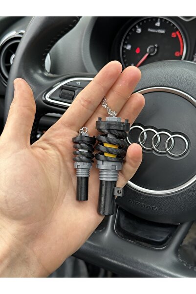 3dbaydesign Coil Over Dikiz Ayna Süsü Ve Anahtarlık Seti (siyah)