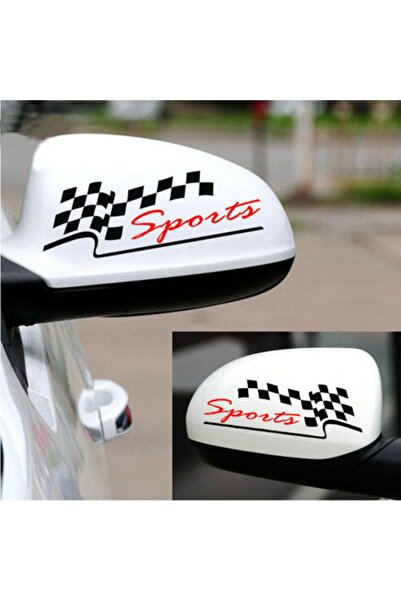 Melek Pazarı 15 X 5 Cm Sports Car Mirror Sticker