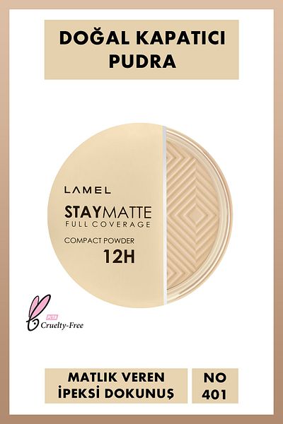 Lamel Cosmetics Lamel Stay Matte Compact Permanent Matte Powder No 401
