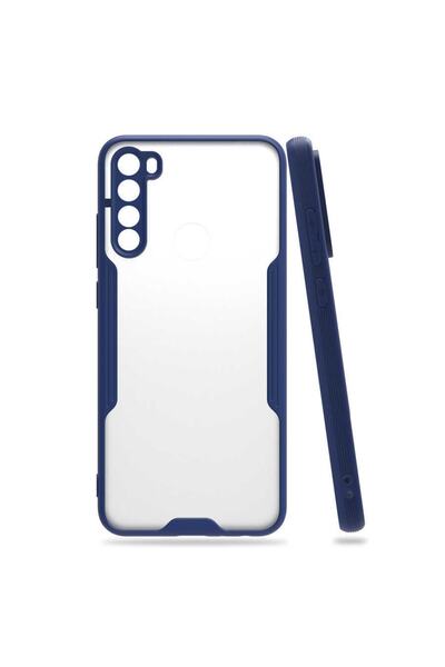 ZM STORE غلاف هاتف Xiaomi Redmi Note 8 مزود بحماية للكاميرا وغطاء شفاف من الخلف