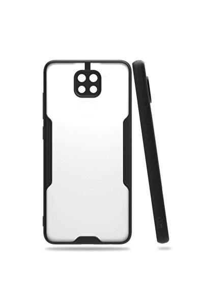 ZM STORE Xiaomi Redmi Note 9 Kılıf Kamera Korumalı Arkası Buzlu Şeffaf Parfe ...