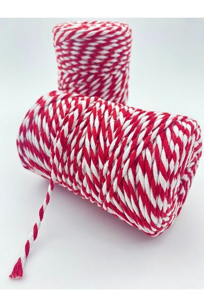 Sermet Süs Dünyası Marteniçka Bracelet 10 Pieces (30 Cm) Red White