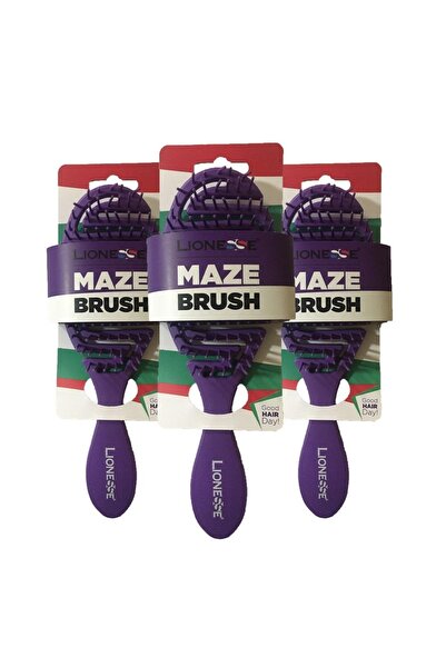 Tarko Perie de păr Lionesse Oval Purple X 3