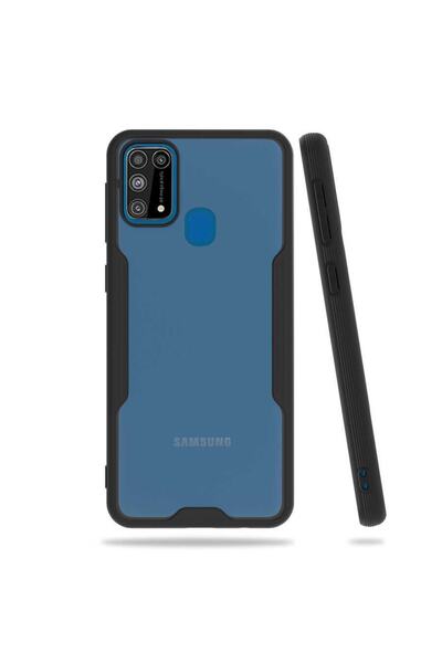 Samsung Galaxy M31 Case Camera Protected Frosted Transparent Parfait Cover