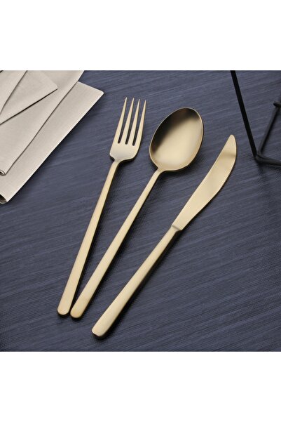 Demir Çeyiz Dmr Life Rüya Gold 6 Adet Yemek Bıçak Gold 18/10