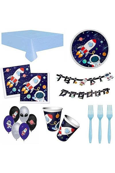 DÜVENCİ TİCARET Space Party Set for 8 People