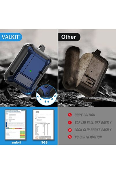 m.tk moveteck Pro 1.nesil Uyumlu Kulaklık Kılıfı Anahtarlıklı Kilitli Açılır Kapanır Askılı Silikon