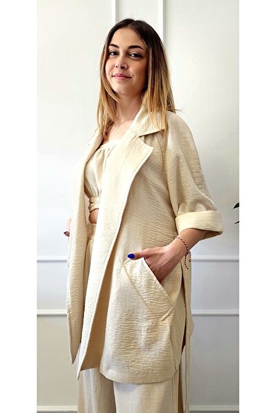 Lefon Γυναικείο Μπουφάν Μπεζ