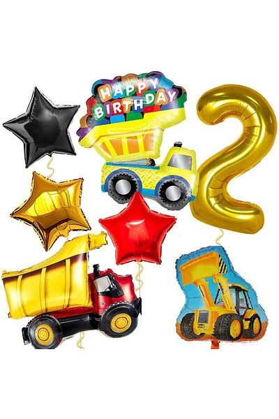 DÜVENCİ TİCARET Construction Themed Balloon Set