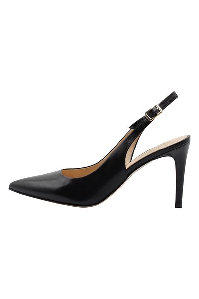 Faina Slingback-Pompalar veya Leder Caspio