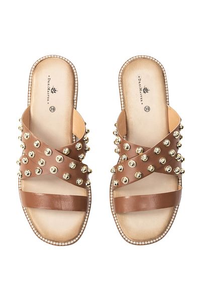 Dreimaster Vintage Sandalen mit Nieten boline
