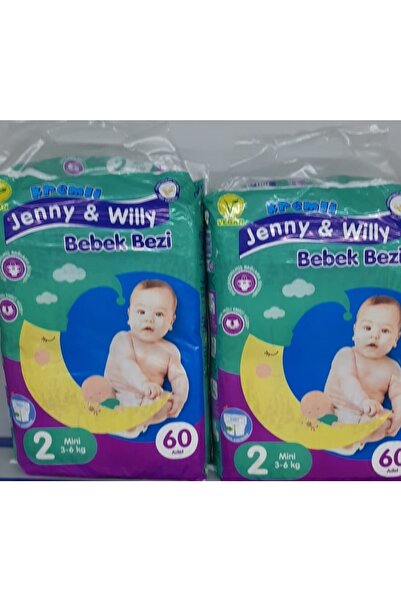 Jenny & Willy Bebek Bezi Jenny & Will 3-6 Kg (60*2) 120 Adet Mini