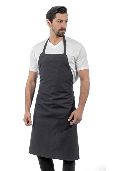 Şensel مريلة أمامية باللون الرمادي -93e1031 - نادل المطاعم، معلقة على الرقبة