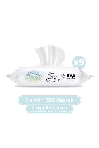 Sleepy Wet Wipes Bio Natural 360 Sheets