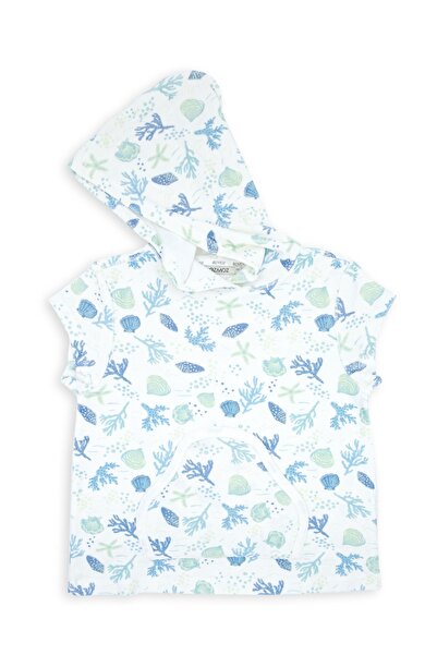 Ozmoz By Mukadder Özden Organic Towel Fabric Hooded Sleeveless Girl's T-shirt