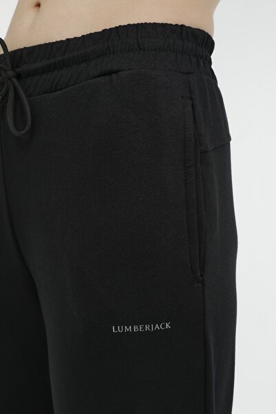 lumberjack W-ct695 Camıla Jogger 2pr Siyah Kadın Eşofman Altı