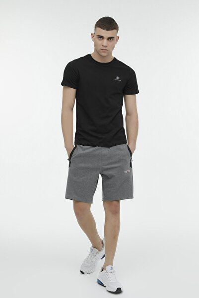 lumberjack T-shirt M-ct102 Basıc C λαιμόκοψη Siyah Erkek Kısa Kol T-shirt