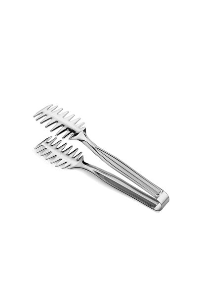 ÖzSa Home Twist 3-Piece 304 Steel Serving Presentation Pasta Cake Salad Cake Tongs Set Steel Serving Set 3 Pieces