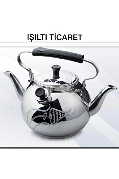 IŞILTI TİCARET Çift Taraflı,osmanlı Motifli Alüminyum Çaydanlık,2,5 Litre Çif...