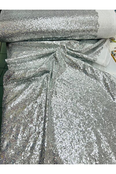 payet pul لون فضي 3 ملم.قماش الترتر بالترتر