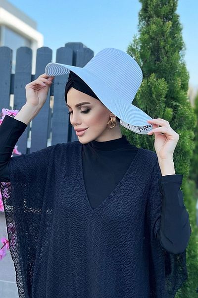 Remsa Mayo قبعة من القش الأبيض من Beach Please - Rş-35