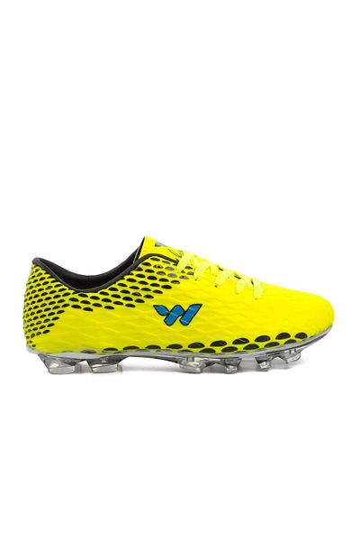 WALKWAY Victor-G Unisex Yellow Lace up Football Boots