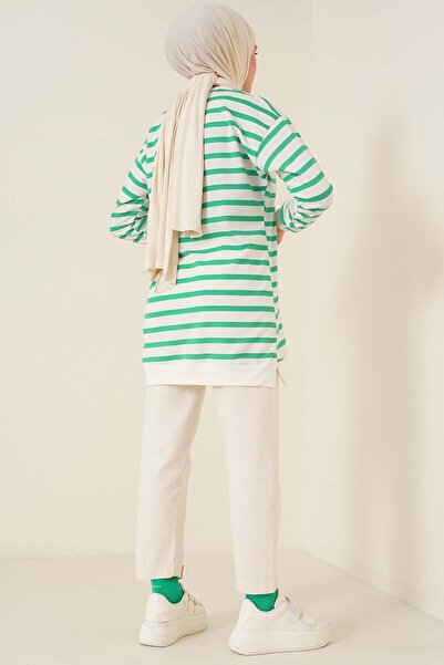 VOLT CLOTHİNG Women's Horizontal Striped Tunic