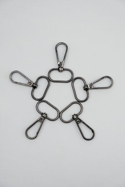 Prestij Boncuk 5 Adet Metal Anahtarlık Çanta Cüzdan Klipsi & Papağan Büyük Bo...