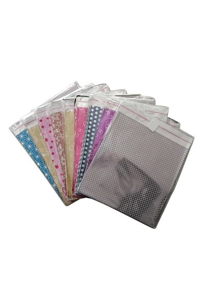 Showparty Metalized Gift Package with Tape 7x9 Cm 100 Pieces