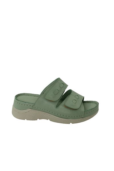 Dünya Shoes شباشب نسائية من الجلد الطبيعي