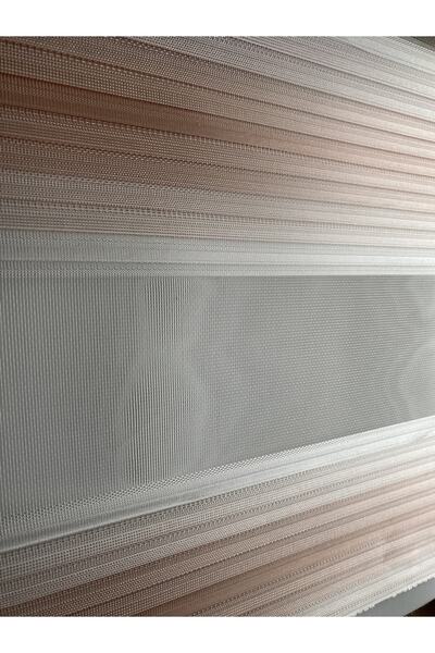 Storium Perde Pembe Renk Geçişli Pliseli Zebra Perde