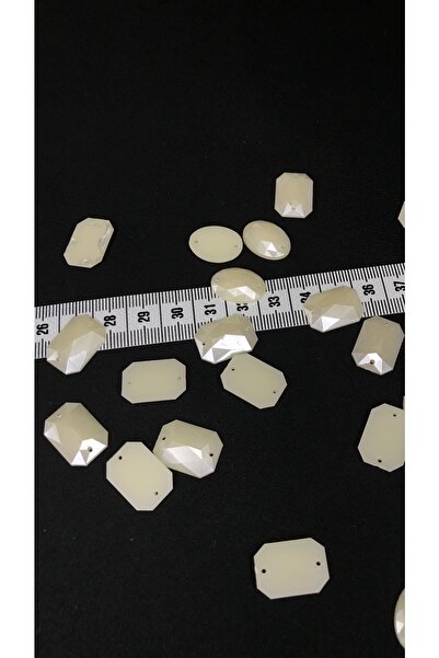 Ozpas 18mm plastične perle krem boje, dve vrste, perle za izradu dodataka, 10...