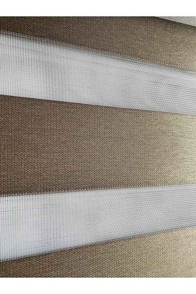 Storium Perde Kahve Blackout Gün Işığı Geçirmez Zebra