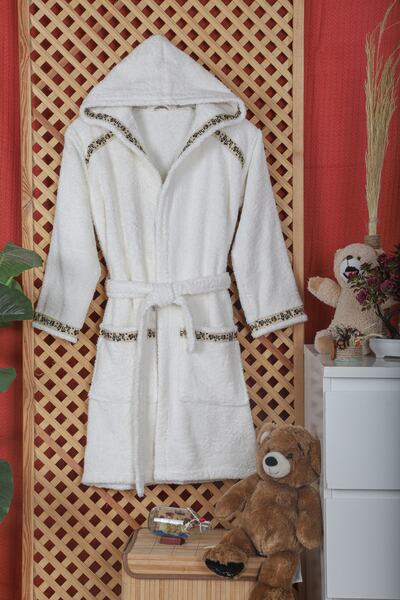 brntekstil رداء حمام شبابي من القطن للجنسين - للبالغين