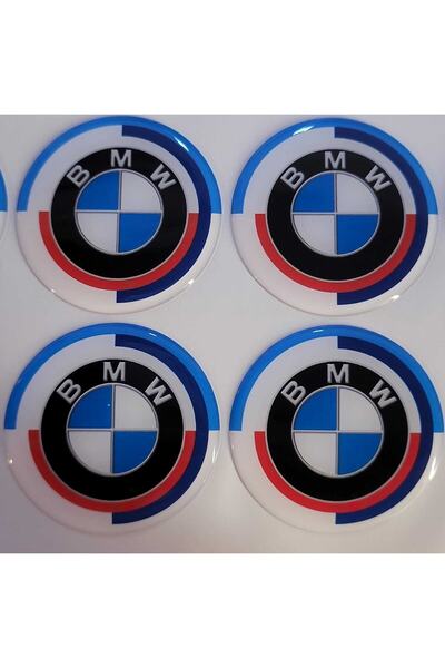 ALTAŞ Bmw 50. Yıl Plasto (damla) Yapıştırma Jant Göbeği 4 Lü 65 Mm
