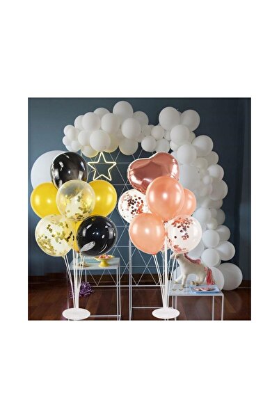 Genel Markalar Balon Standı 7 Çubuklu - Ithal Balon Standı + 10 Adet Latex Balon