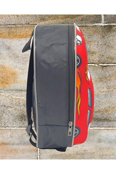 Uniquerrs Kindergarten Nursery F-66 Racing Car Printed 3-6 Years Old 5d Embossed Backpack School Bag