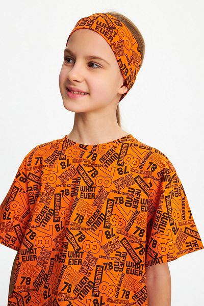 Babygiz Tricou pieptănat pentru fete, 100% bumbac, set de 2 bandane - Sport confortabil Best Of Collection 4
