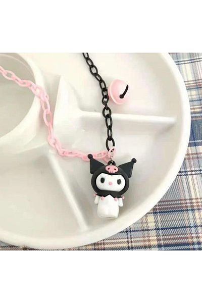 Köstebek Fantasy Magic Kuromi Imported Necklace with Colorful Chain