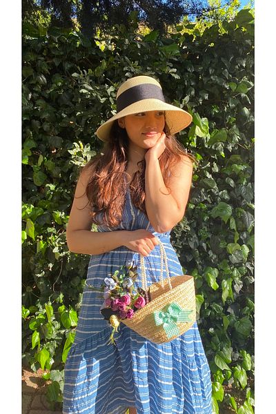 laviyonsa Bell Model Straw Summer Hat