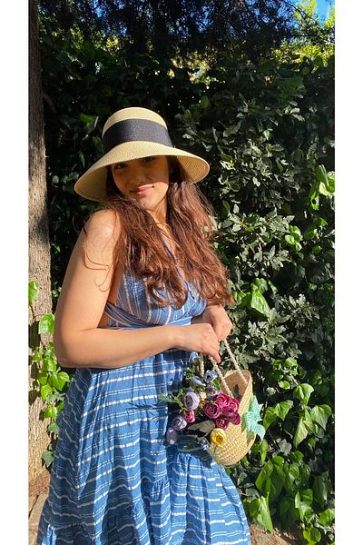 laviyonsa Bell Model Straw Summer Hat