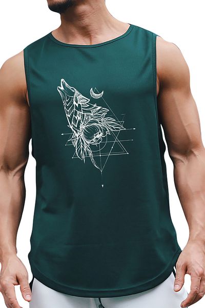 BLUU Wolfou Sleeveless Athlete T-shirt Tank Top Sports Athlete