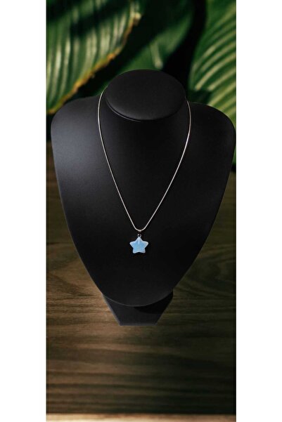 sade kirtasiye نجمة قلادة أوبال حجر قلادة المرأة قلادة الحجر الطبيعي قلادة أو...