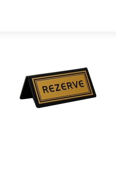 Genel Markalar Kafe&restoran Masa Rezerve Yazısı Gold 10x5 Cm