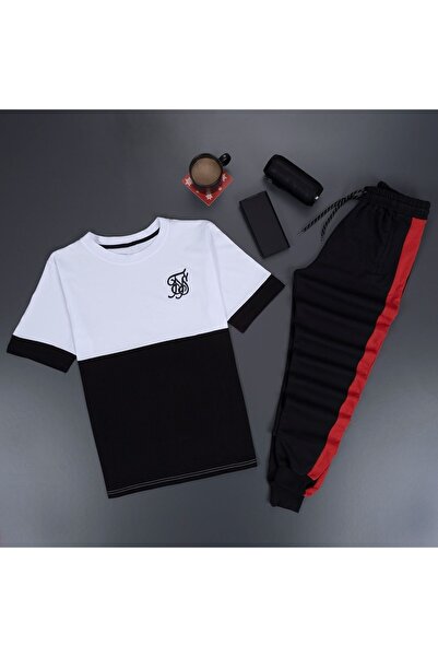uyguntarz Set de trening negru imprimat Fs